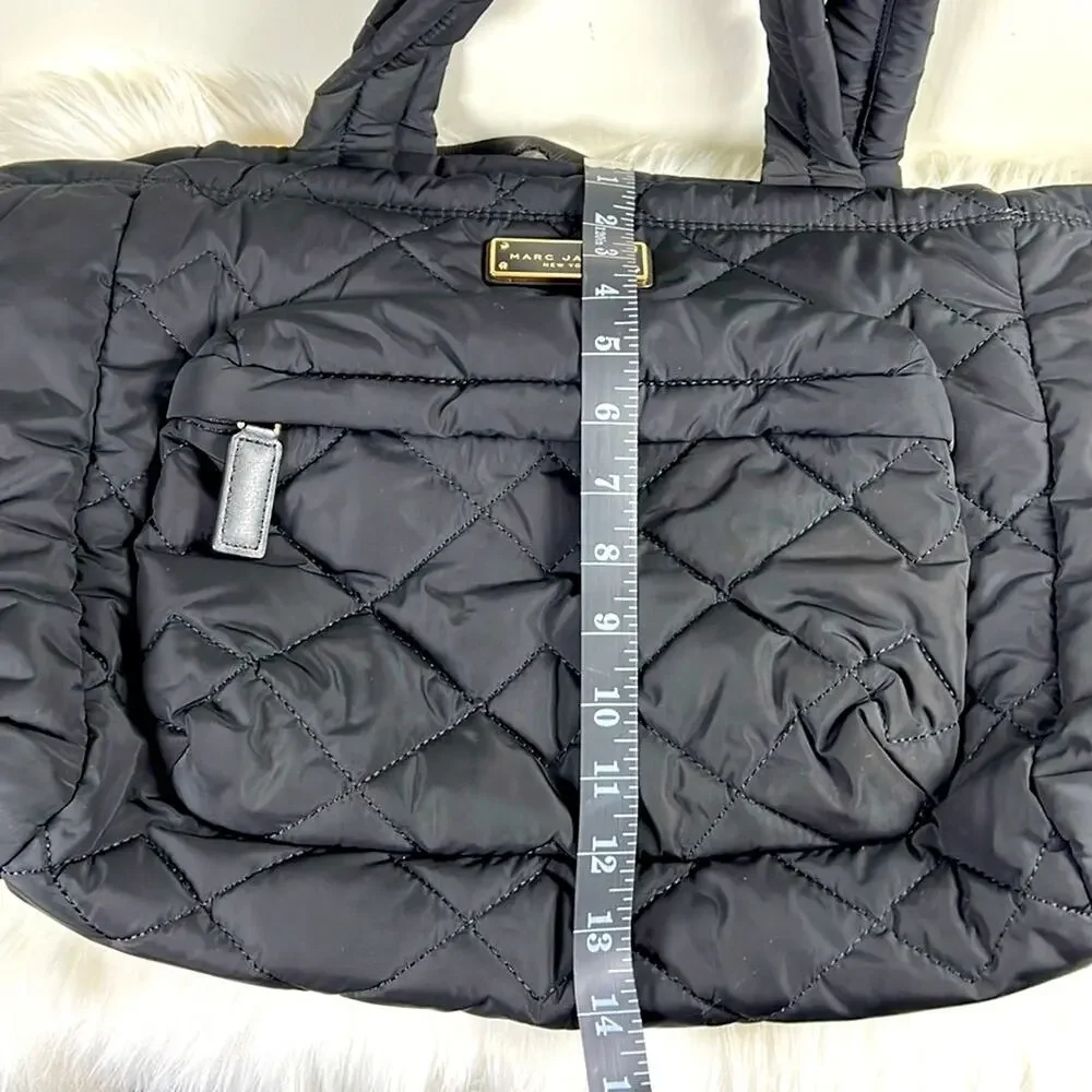 Marc Jacob’s Black Crossbody Nylon Quilted Diaper Travel Tote Bag